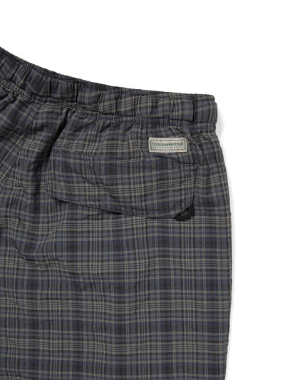 Belted Check Short