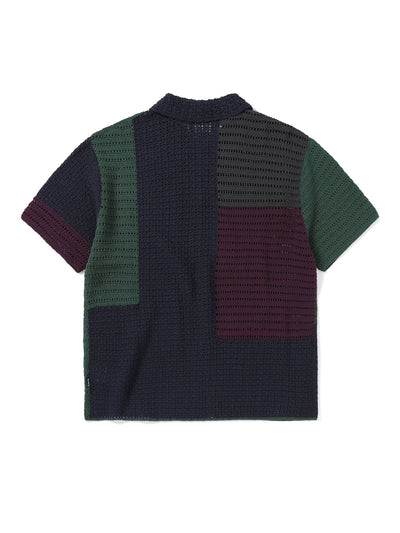 Block Crochet Knit S/S Shirt