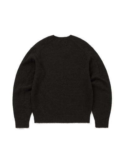 Brushed V Neck Knit Sweater