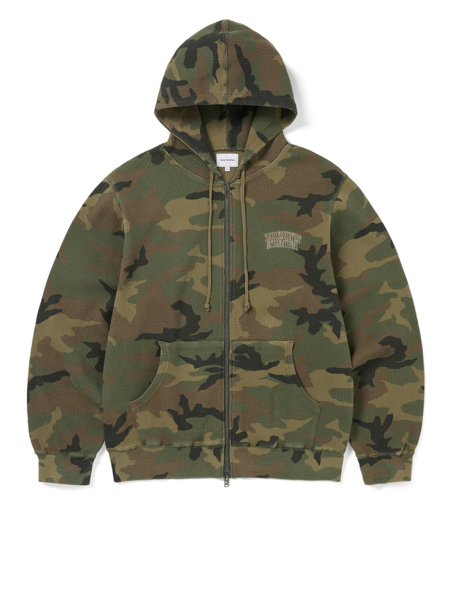 Camouflage Thermal Zip Up Hoodie