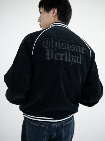Corduroy Varsity Jacket