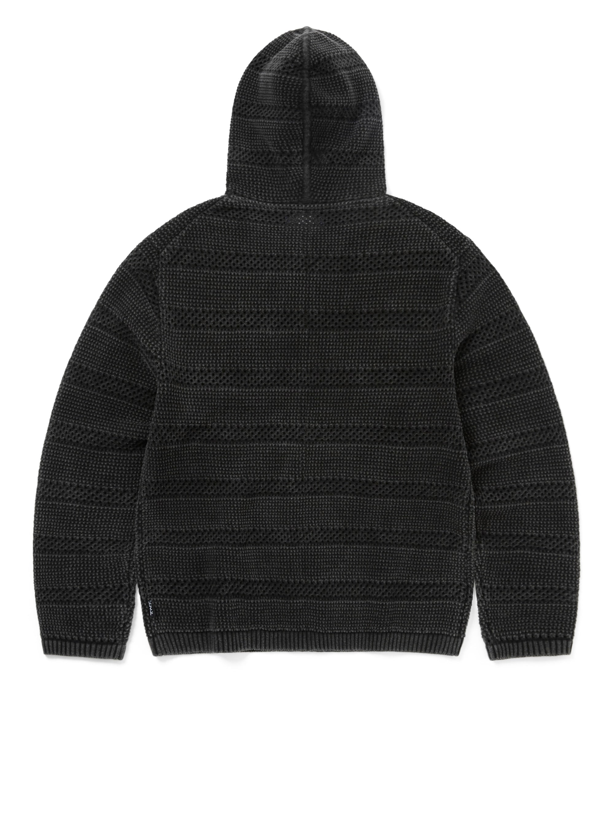 Crochet Knit Zip Hoodie