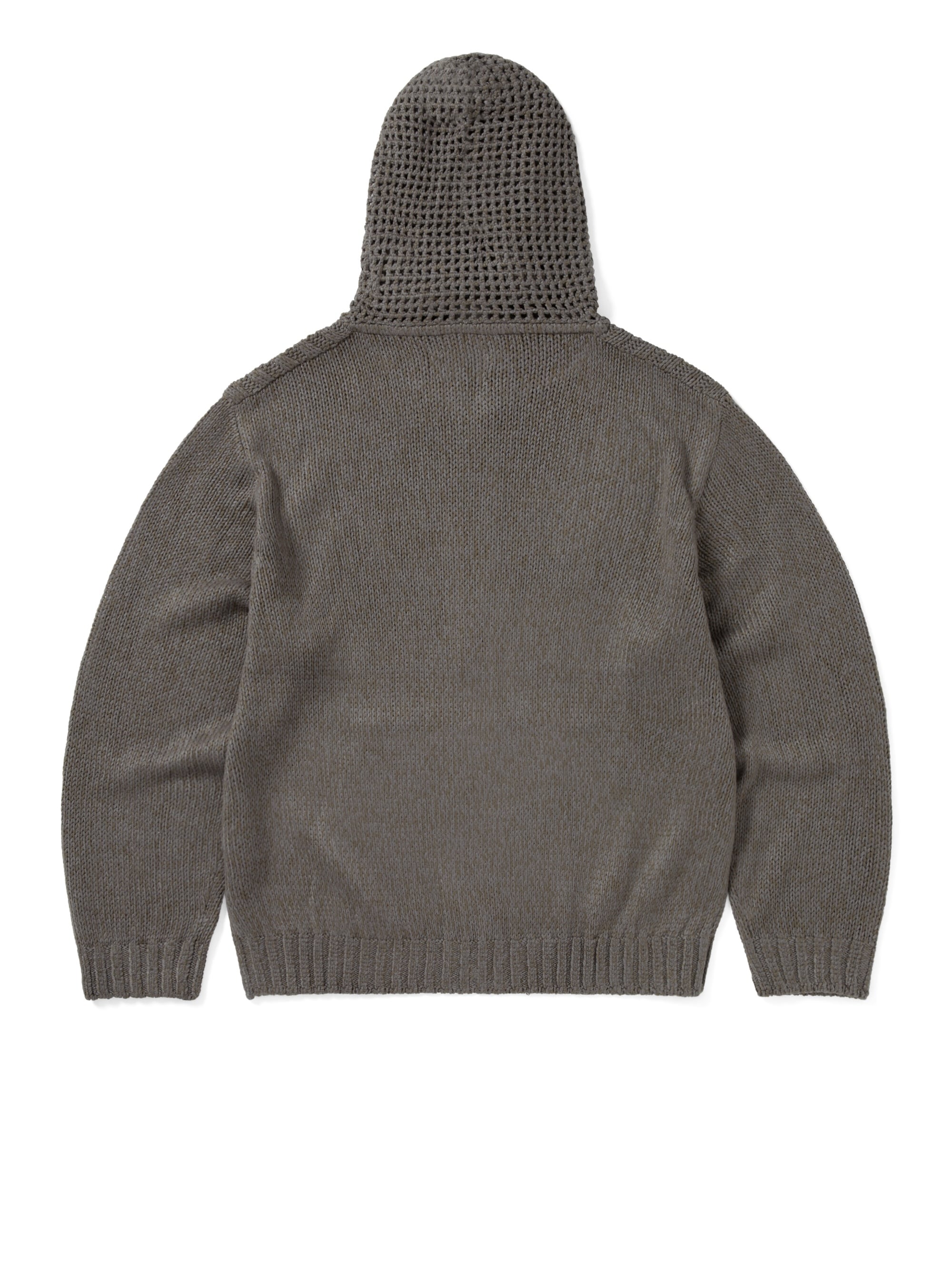 Crochet Knit Zip Up Hoodie