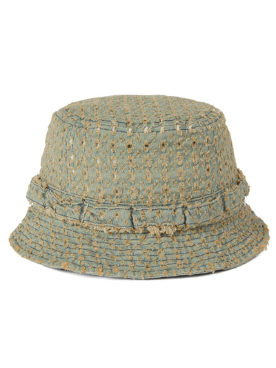 Damaged Denim Jungle Bucket Hat