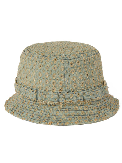 Damaged Denim Jungle Bucket Hat