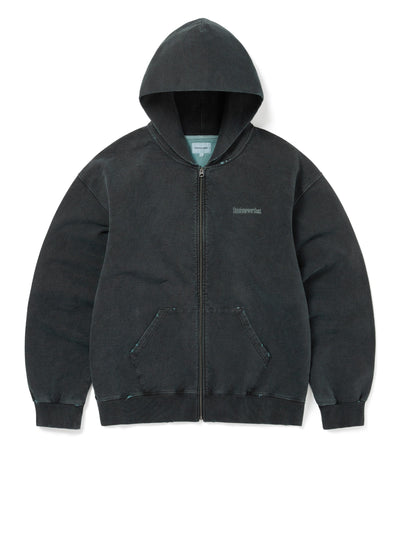 Damaged Zip Up Hoodie