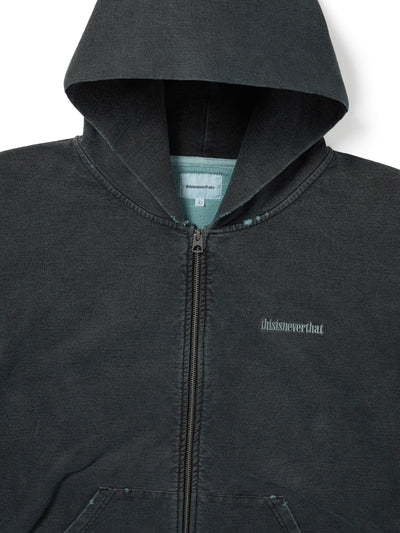 Damaged Zip Up Hoodie
