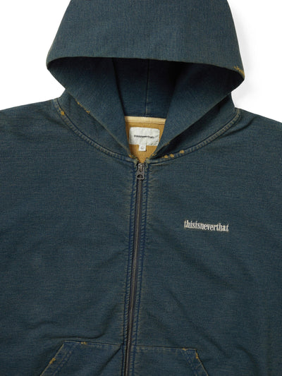 Damaged Zip Up Hoodie