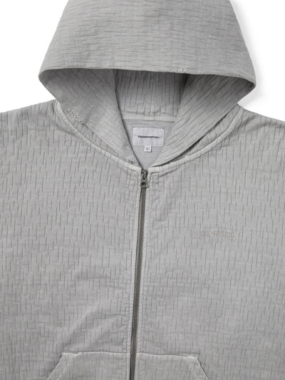 Damaged Zip Up Hoodie
