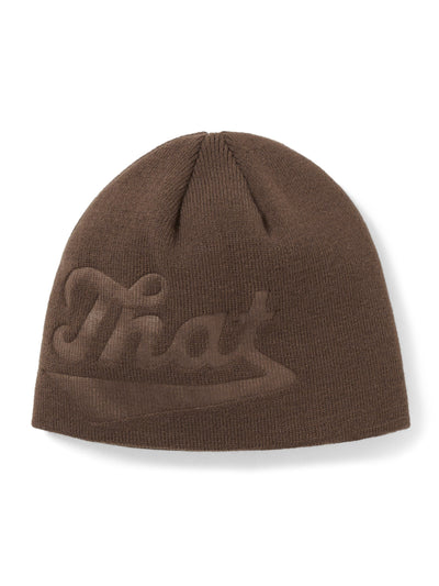 (FW25)Debossed That No Cuff Beanie