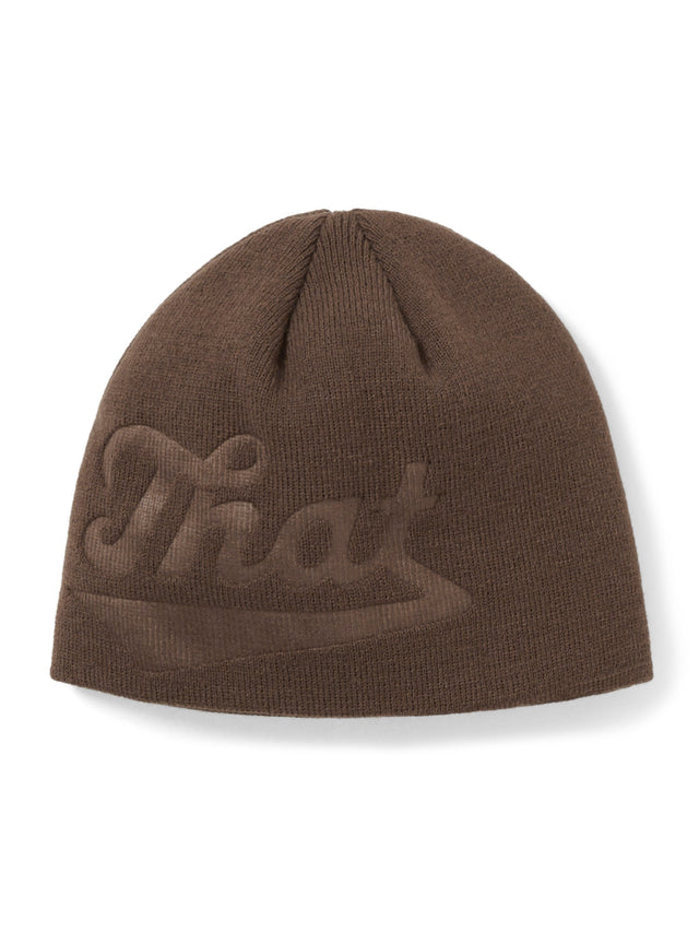 (FW25)Debossed That No Cuff Beanie