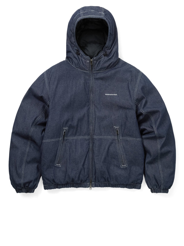Denim Down Puffer Jacket