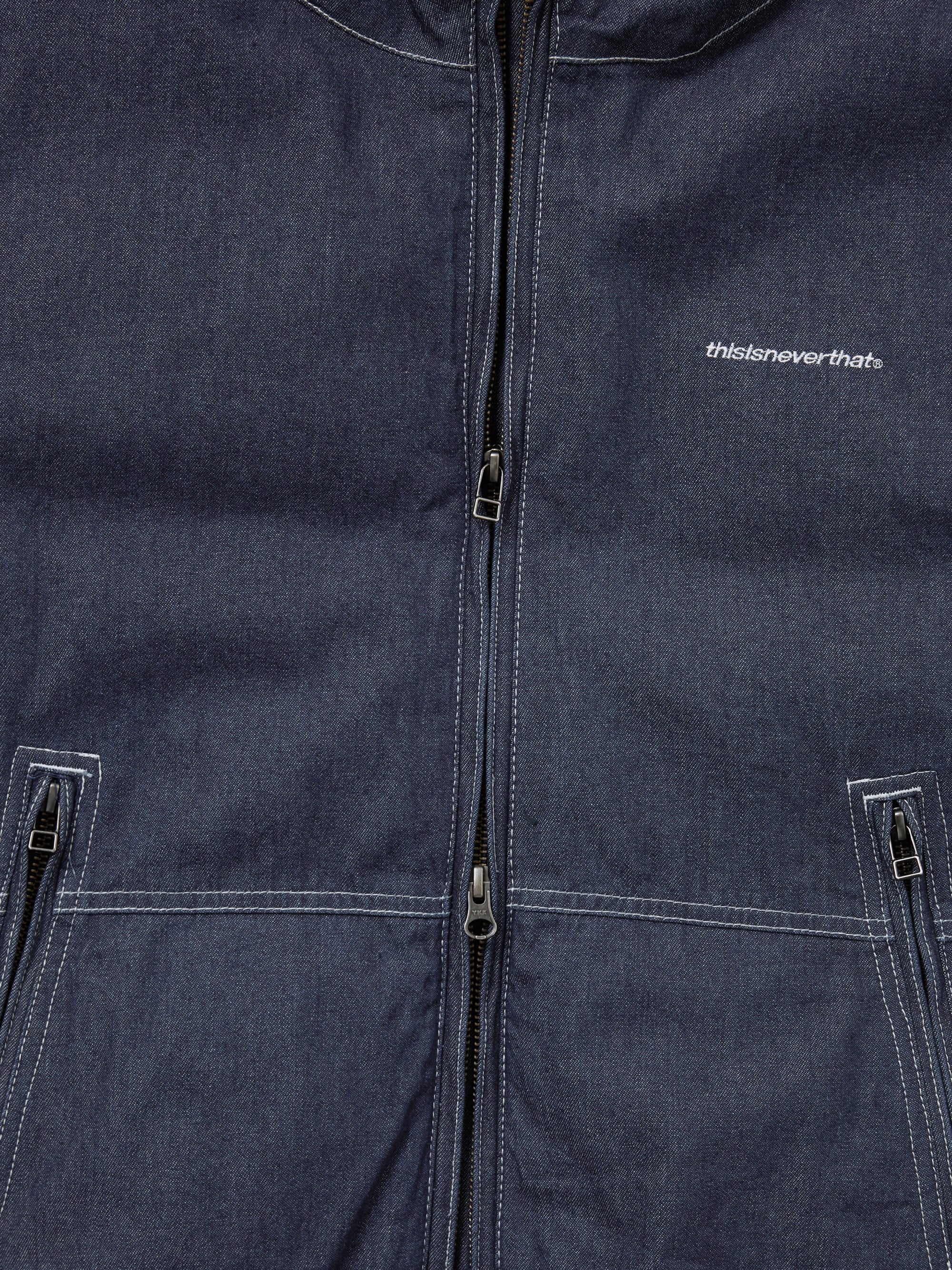 Denim Down Puffer Jacket