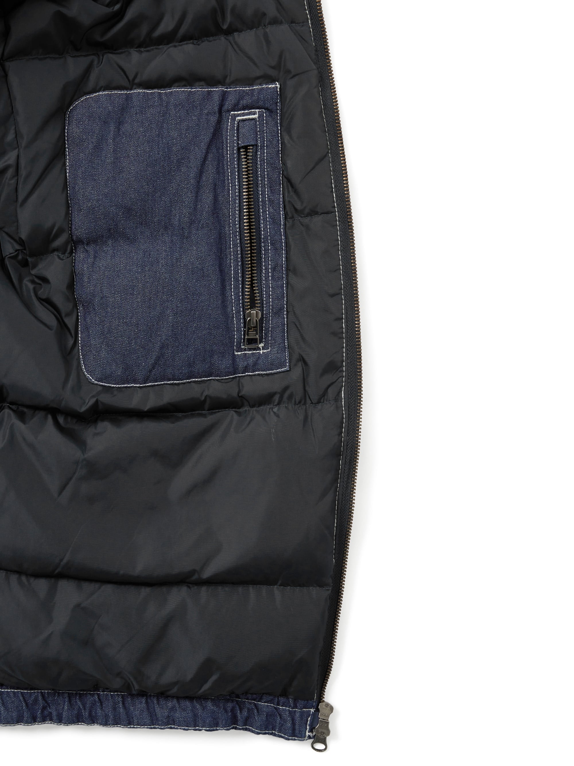 Denim Down Puffer Jacket