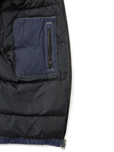 Denim Down Puffer Jacket