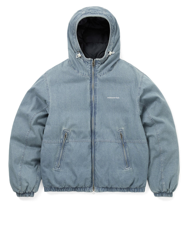 Denim Down Puffer Jacket