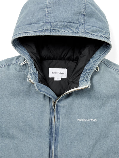 Denim Down Puffer Jacket