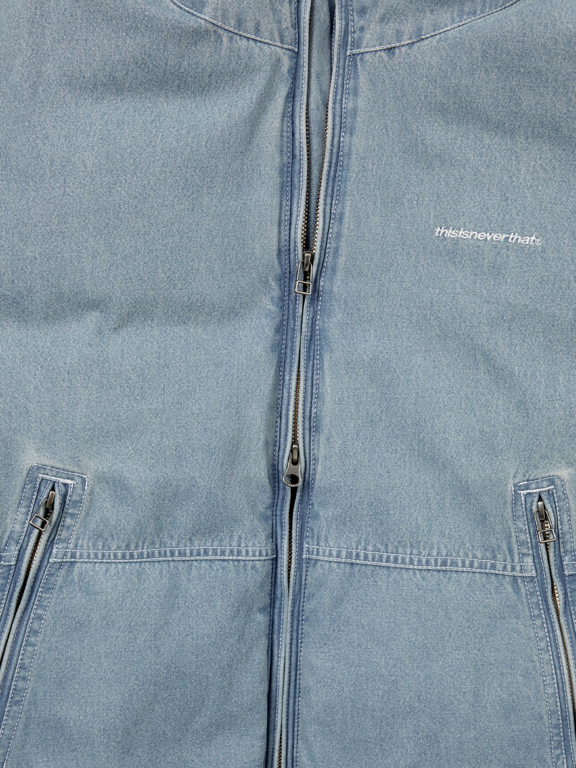 Denim Down Puffer Jacket