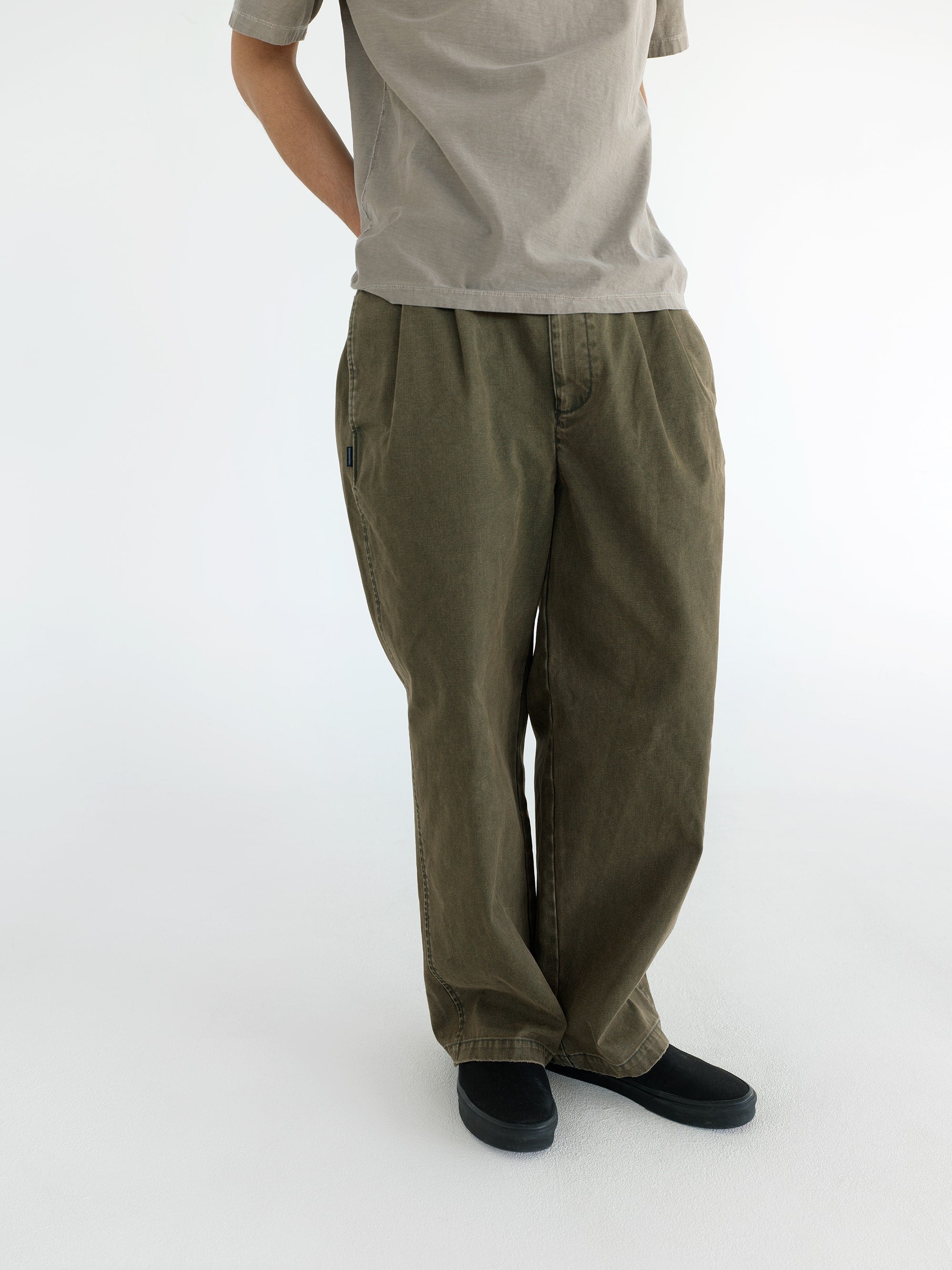 Double Pleated Wide Pant