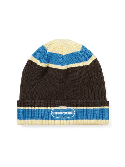 E/T-Logo Multi Striped Beanie