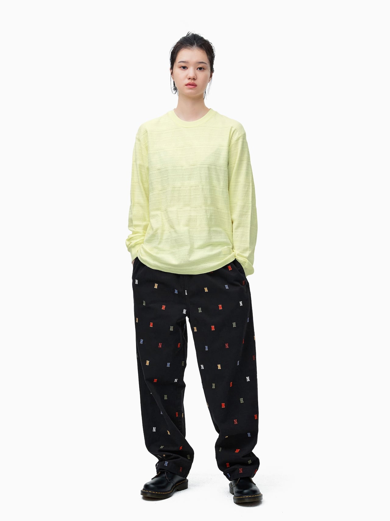 Embroidered Easy Pant