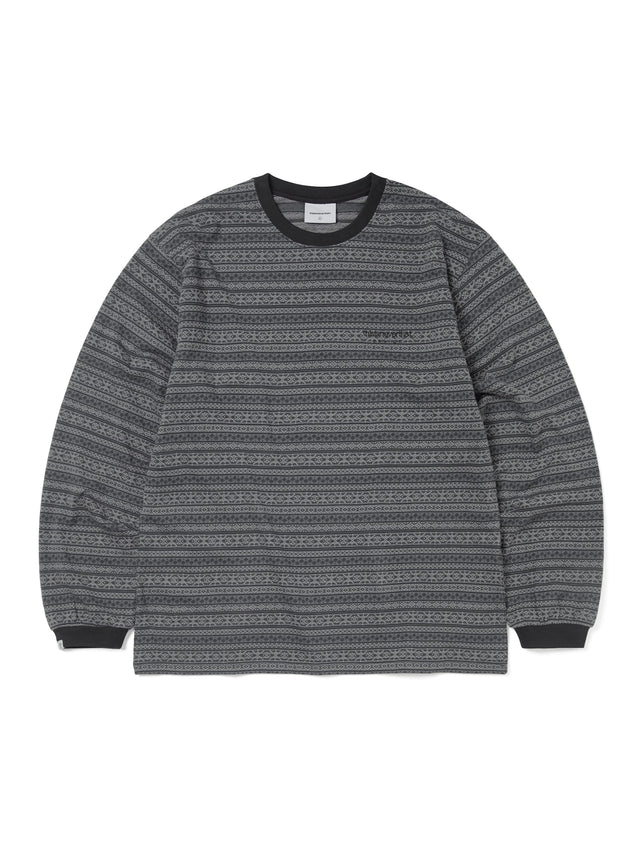 Fair Isle Striped L/S Tee