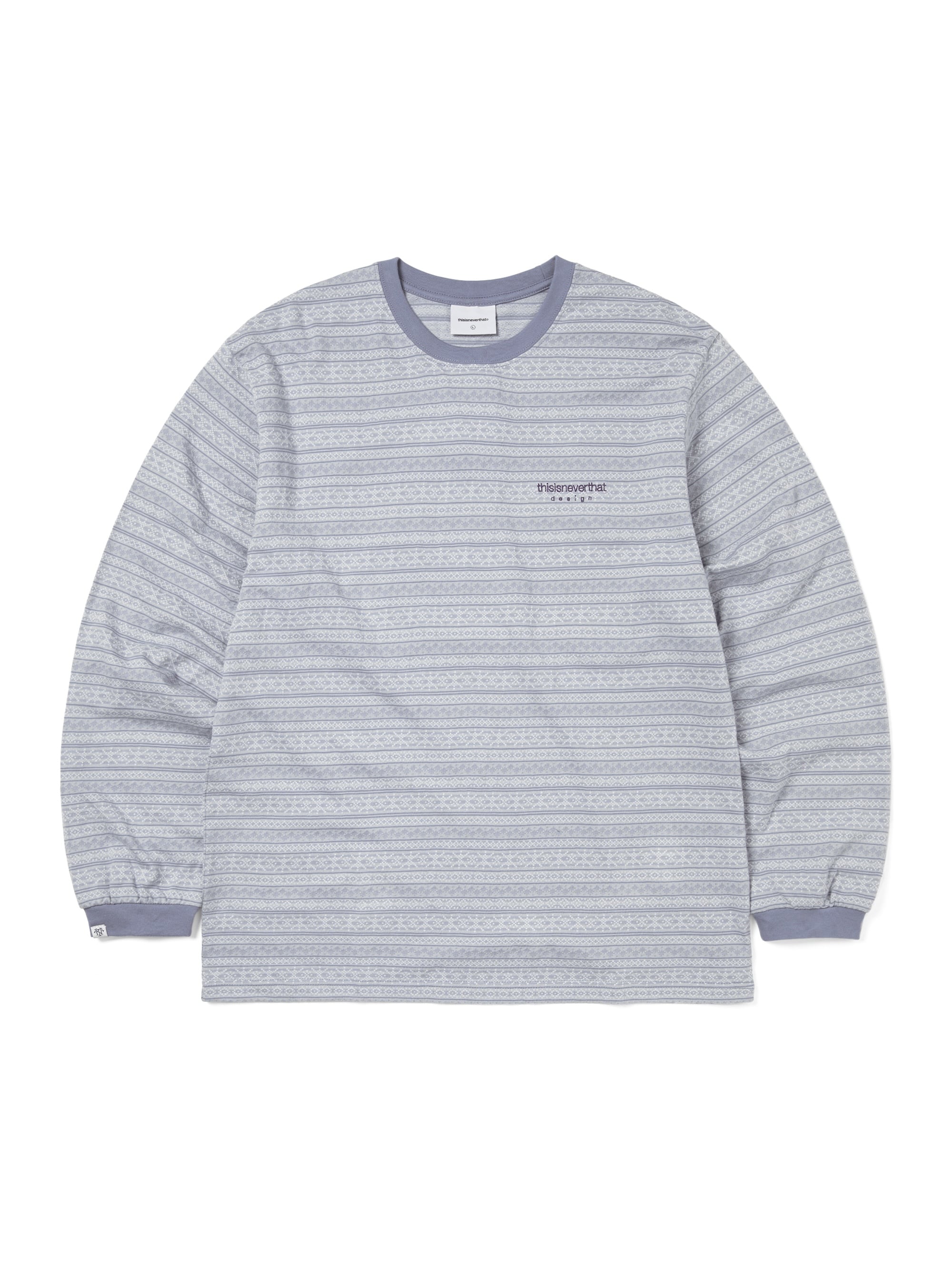 Fair Isle Striped L/S Tee