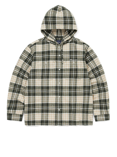 Flannel Hooded Check Shirt