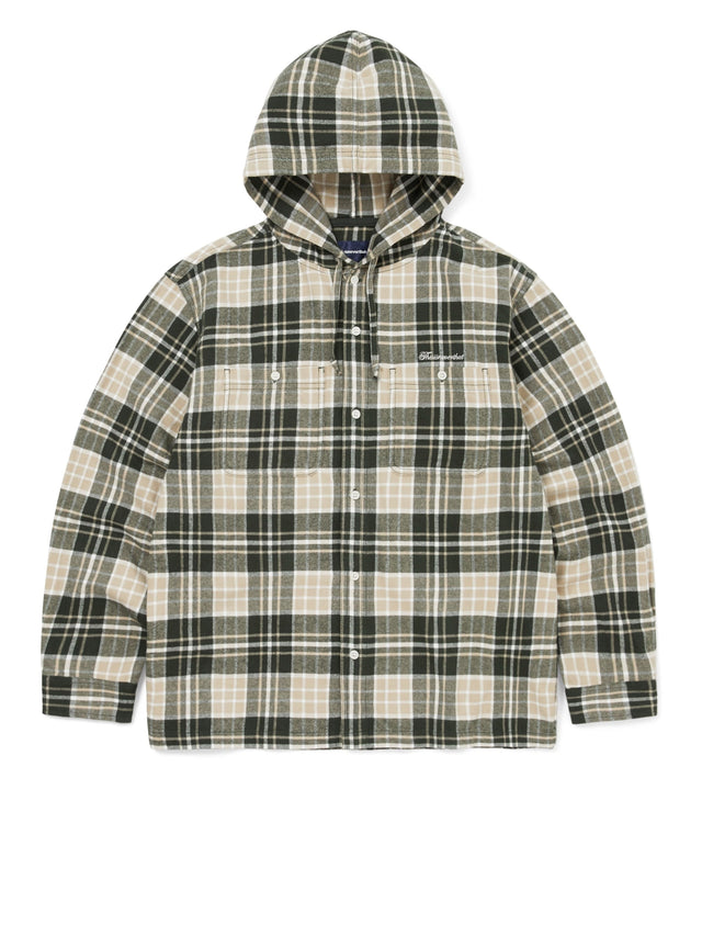 Flannel Hooded Check Shirt