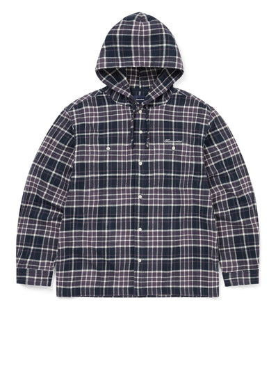 Flannel Hooded Check Shirt