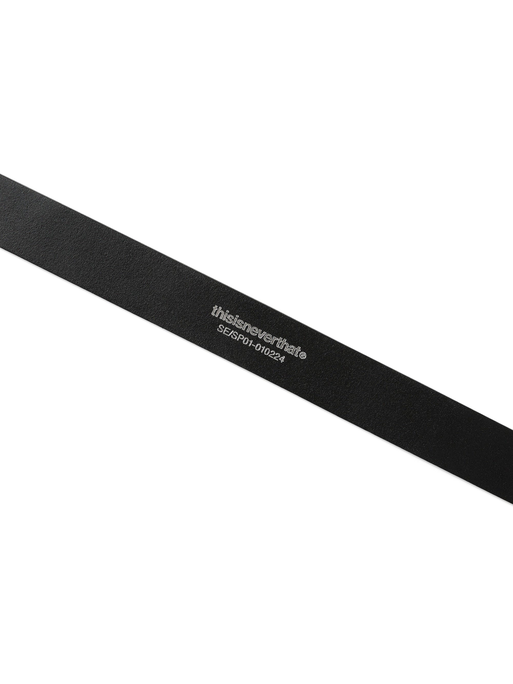 Flat Buckle Leather Belt