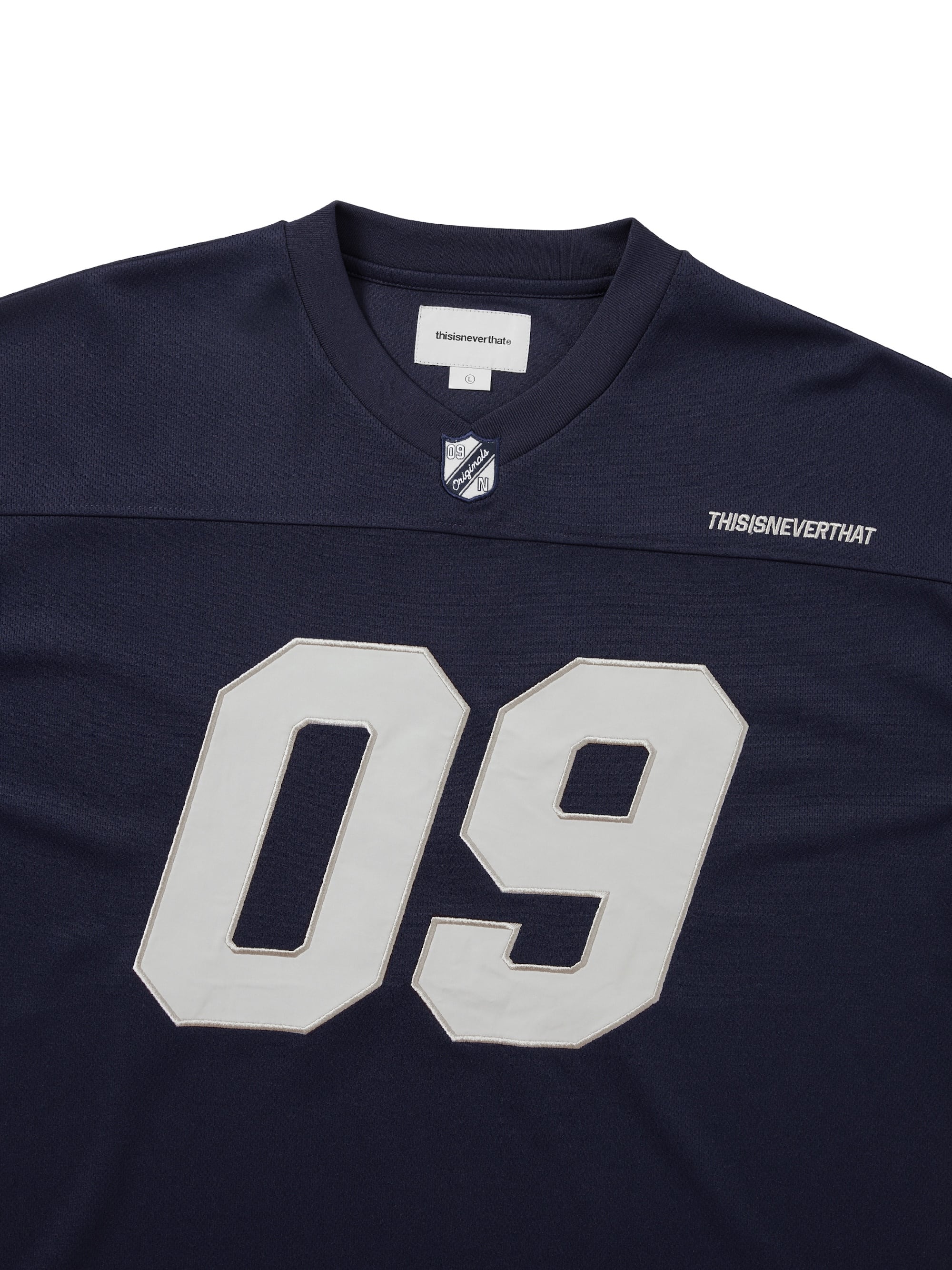 ウェア THISISNEVERTHAT football jersey white L ウェア THISISNEVERTHAT football jersey white L White