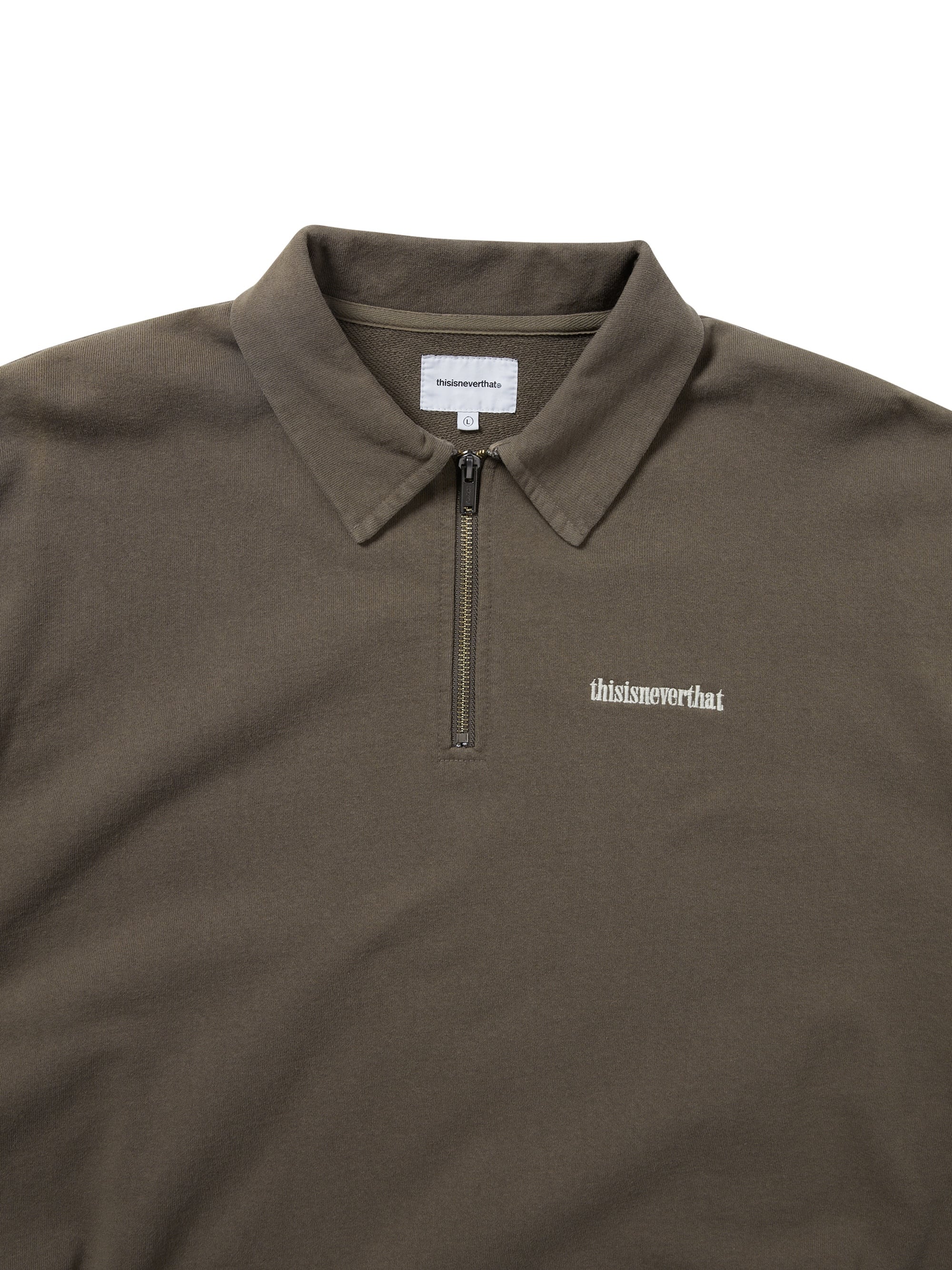 Half Zip Polo Sweatshirt