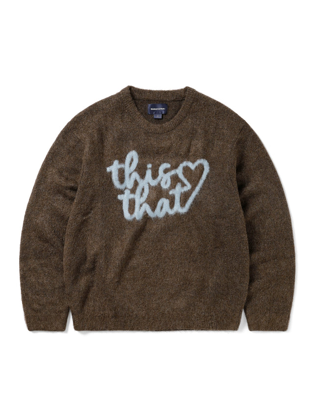 Heart Logo Knit Sweater