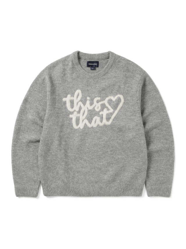 Heart Logo Knit Sweater