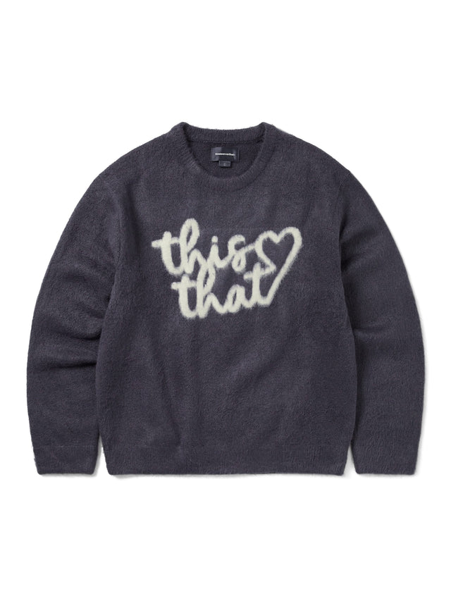 Heart Logo Knit Sweater