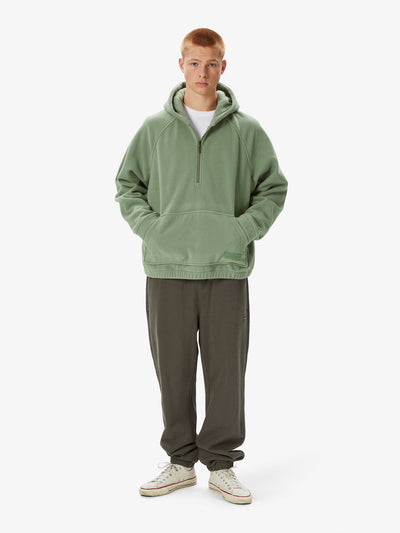 Hooded Fleece Half Zip Pullover