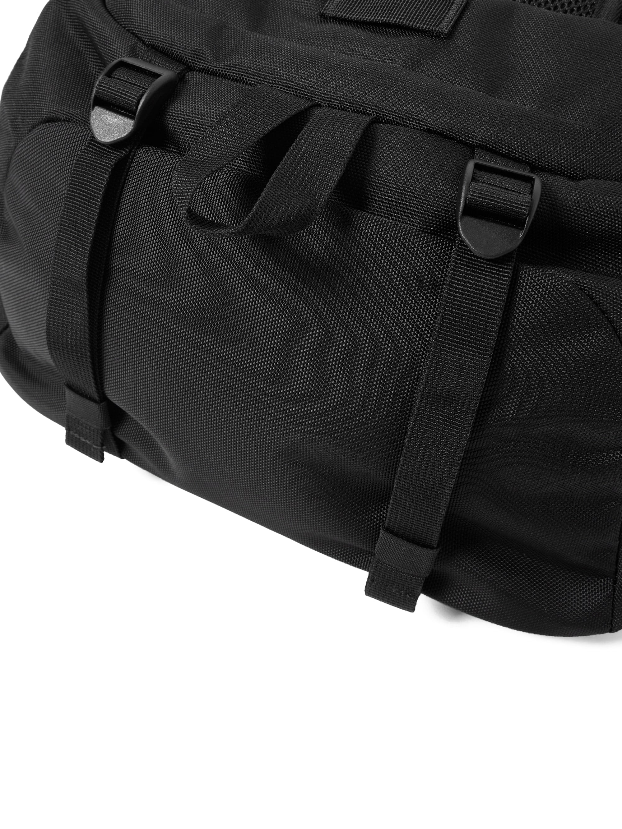 thisisneverthat ブラック ボディバッグ thisisneverthat Men's Washed Nylon Waist Bag in Black thisisneverthat