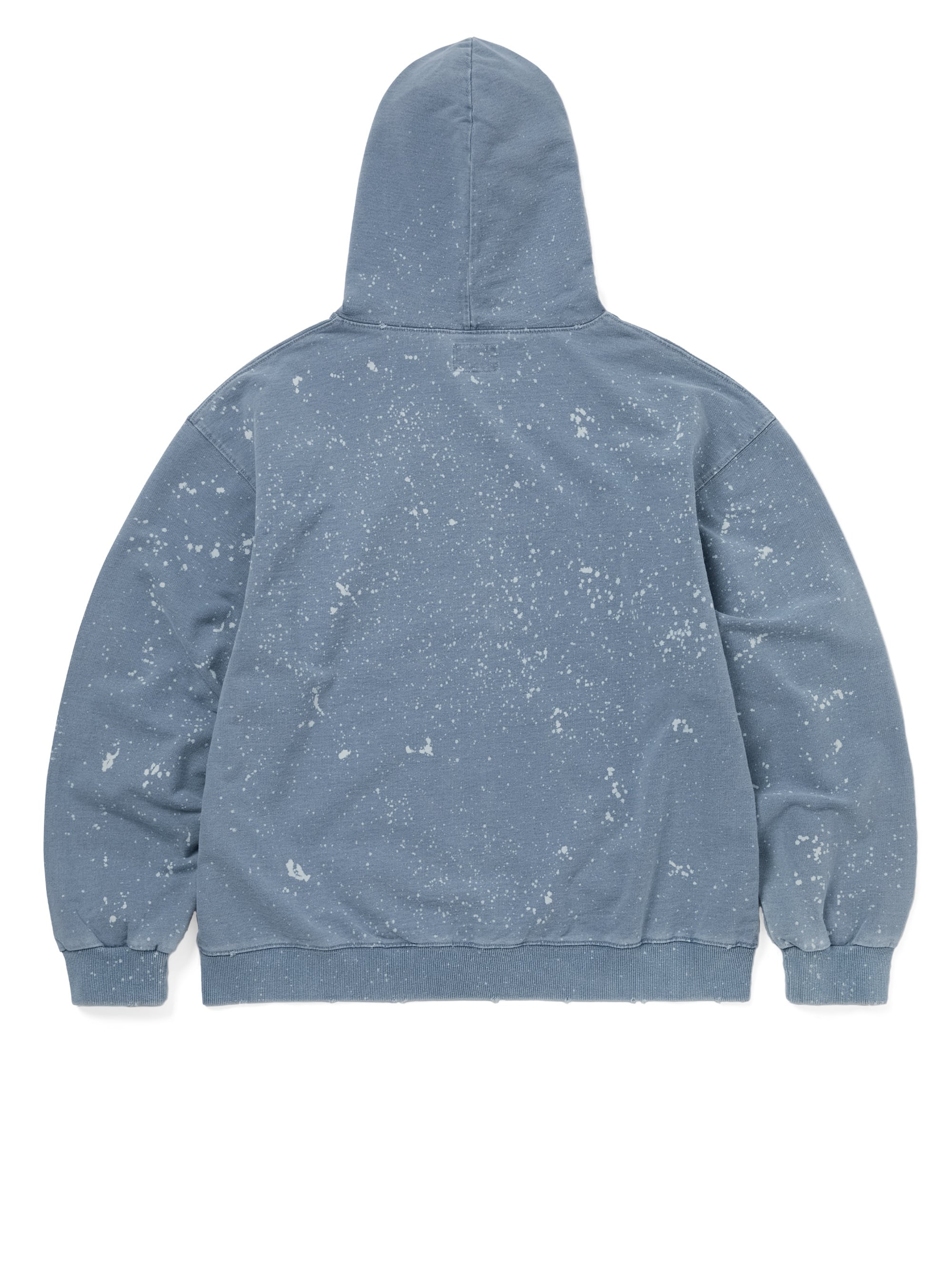 Indigo Dyed Zip Up Hoodie