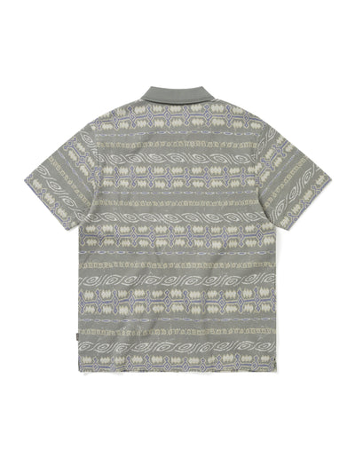 Jungle Jacquard Zip Up Top