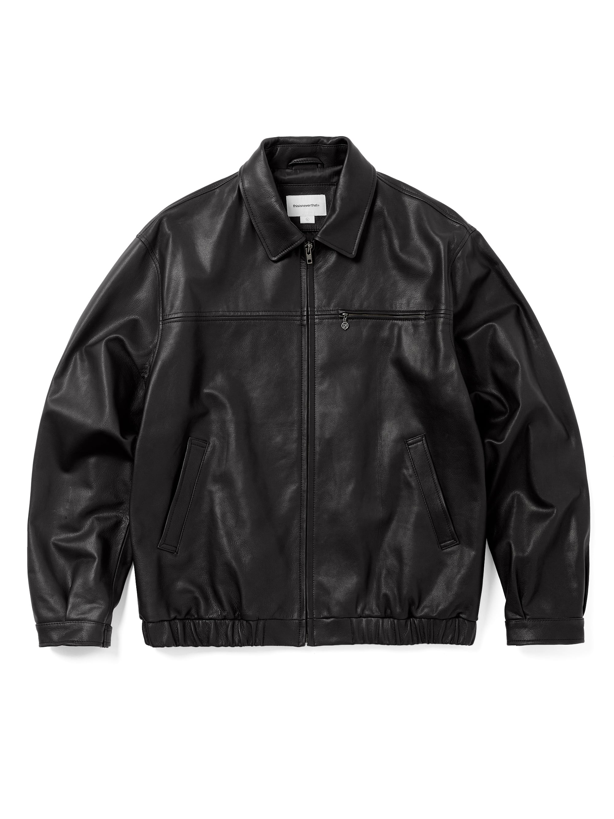 Leather Harrington Jacket