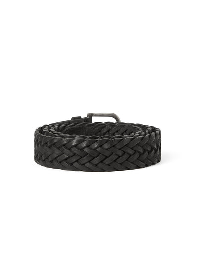 (FW25)Leather Mesh Belt