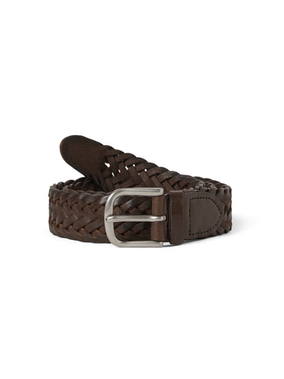 (FW25)Leather Mesh Belt