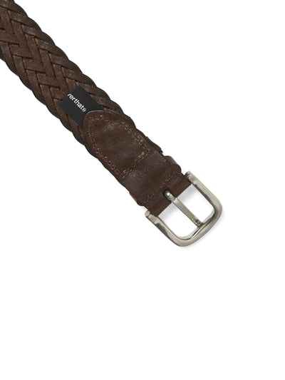 (FW25)Leather Mesh Belt
