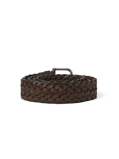 (FW25)Leather Mesh Belt