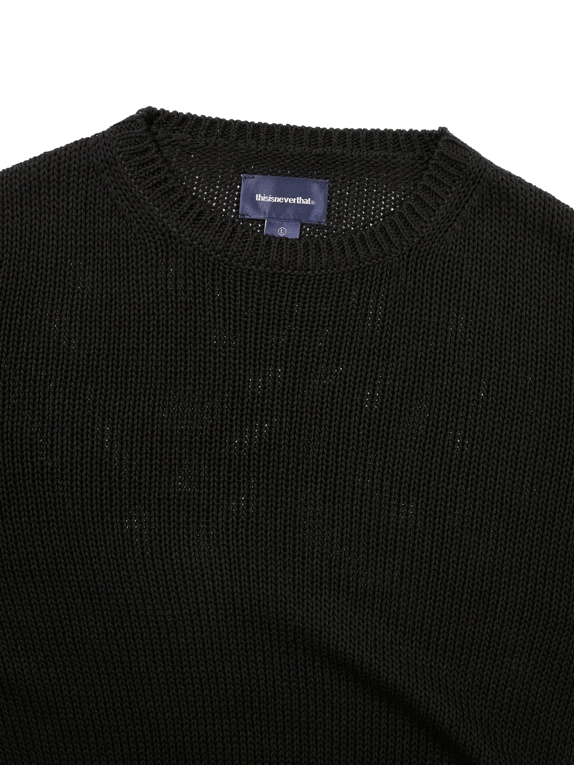 Loose Gauge Knit Crew
