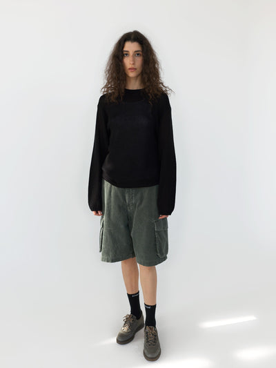 Loose Gauge Knit Crew