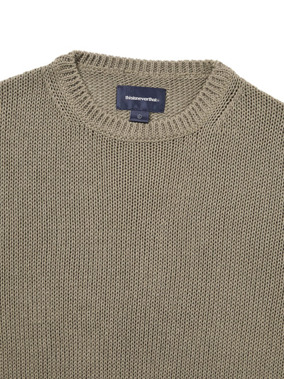 Loose Gauge Knit Crew