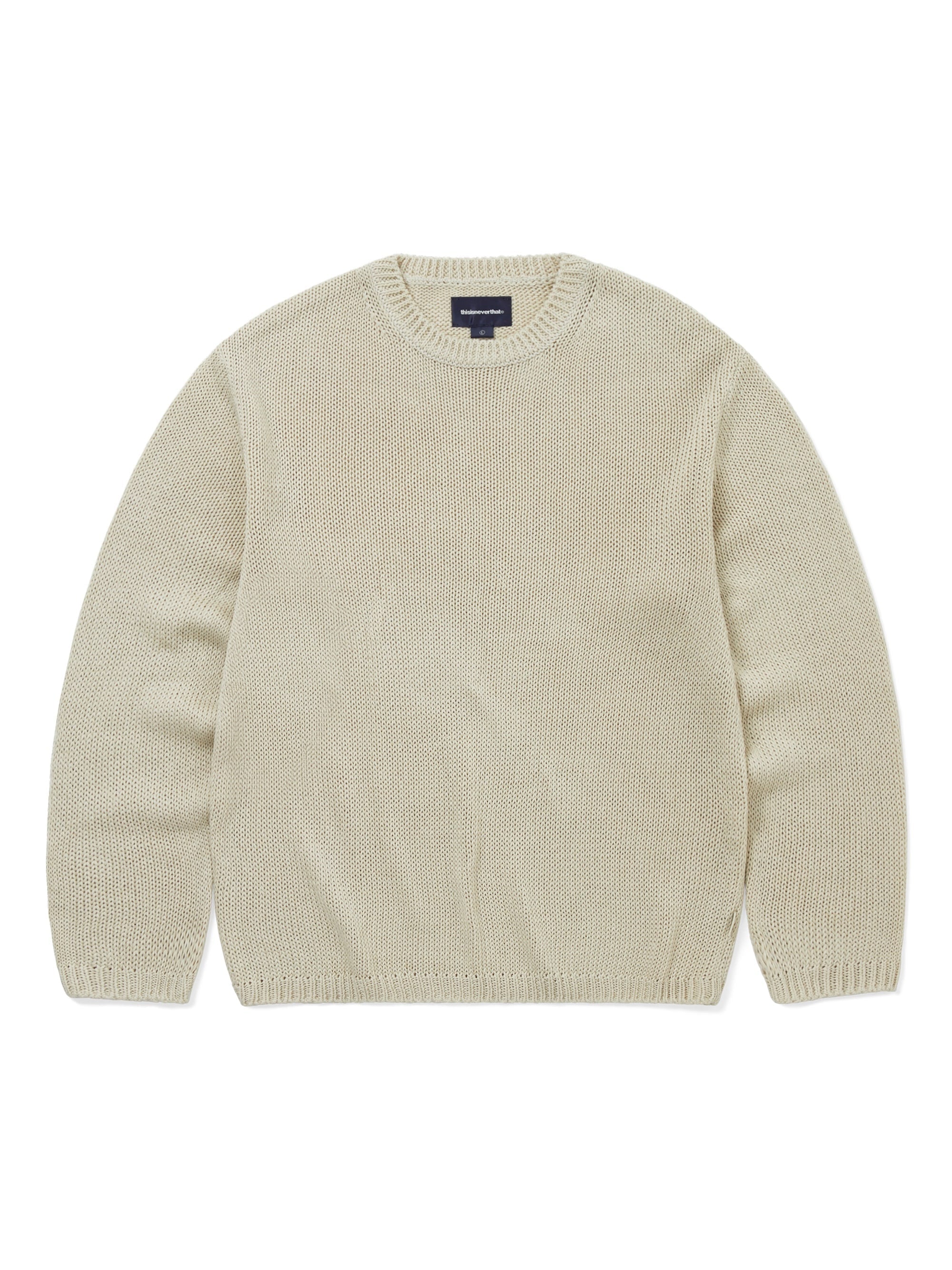 Loose Gauge Knit Crew