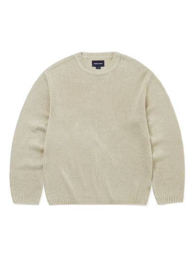 Loose Gauge Knit Crew